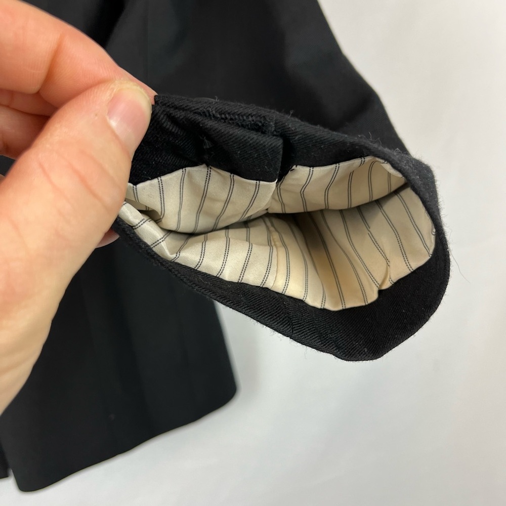 Women’s Jcrew Wool Black Blazer. Super 120’s Label. Size 4 View 5
